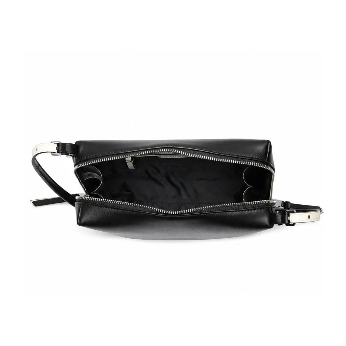 Calvin Klein Lowne Leather Crossbody Bag Women - BLK - Black