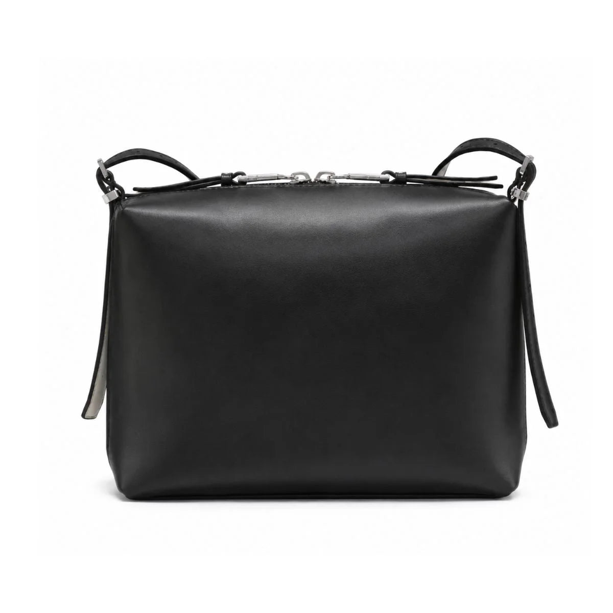 Calvin Klein Lowne Leather Crossbody Bag Women - BLK - Black