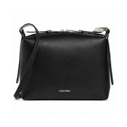 Calvin Klein Lowne Leather Crossbody Bag Women - BLK - Black