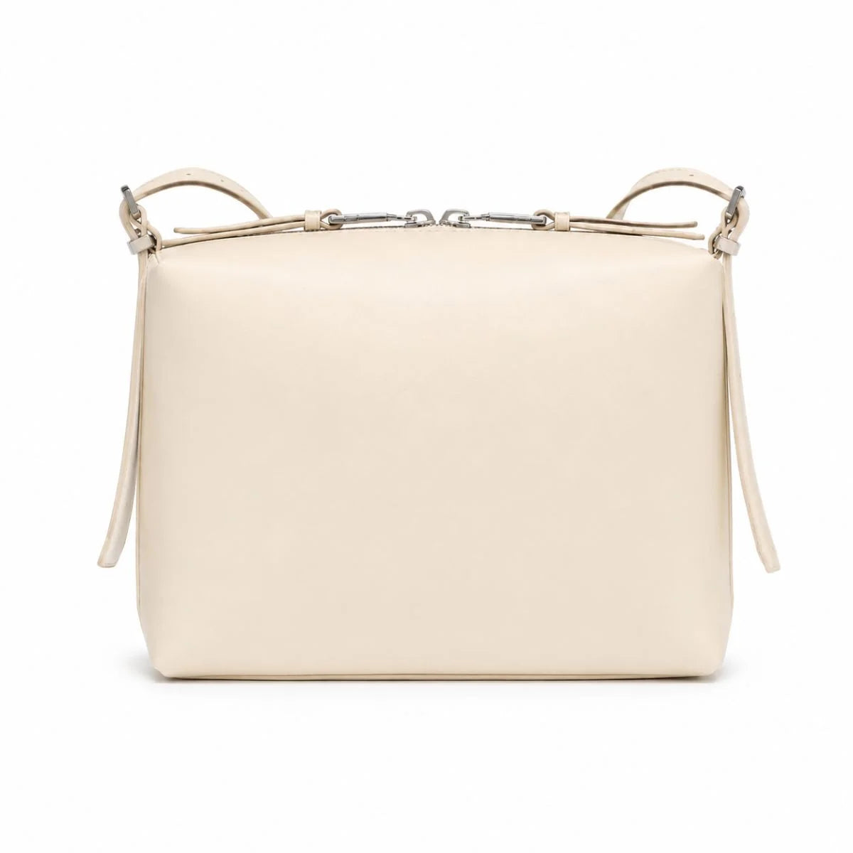 Calvin Klein Lowne Leather Crossbody Bag Women - CRM - Cream