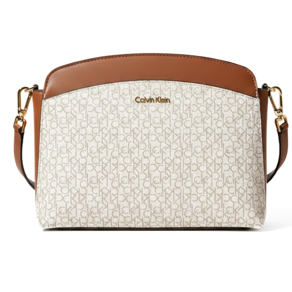 Calvin Klein Lucy Triple Compartment Crossbody Women - BEG - Beige