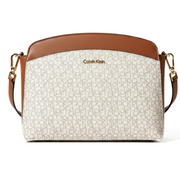 Calvin Klein Lucy Triple Compartment Crossbody Women - BEG - Beige