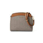 Calvin Klein Lucy Triple Compartment Crossbody Women - BEG - Brown