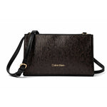 Calvin Klein Lucy Triple Compartment Crossbody Women - BRN - Brown