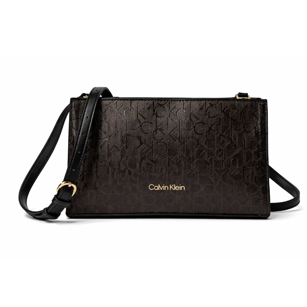 Calvin Klein Lucy Triple Compartment Crossbody Women - BRN - Brown