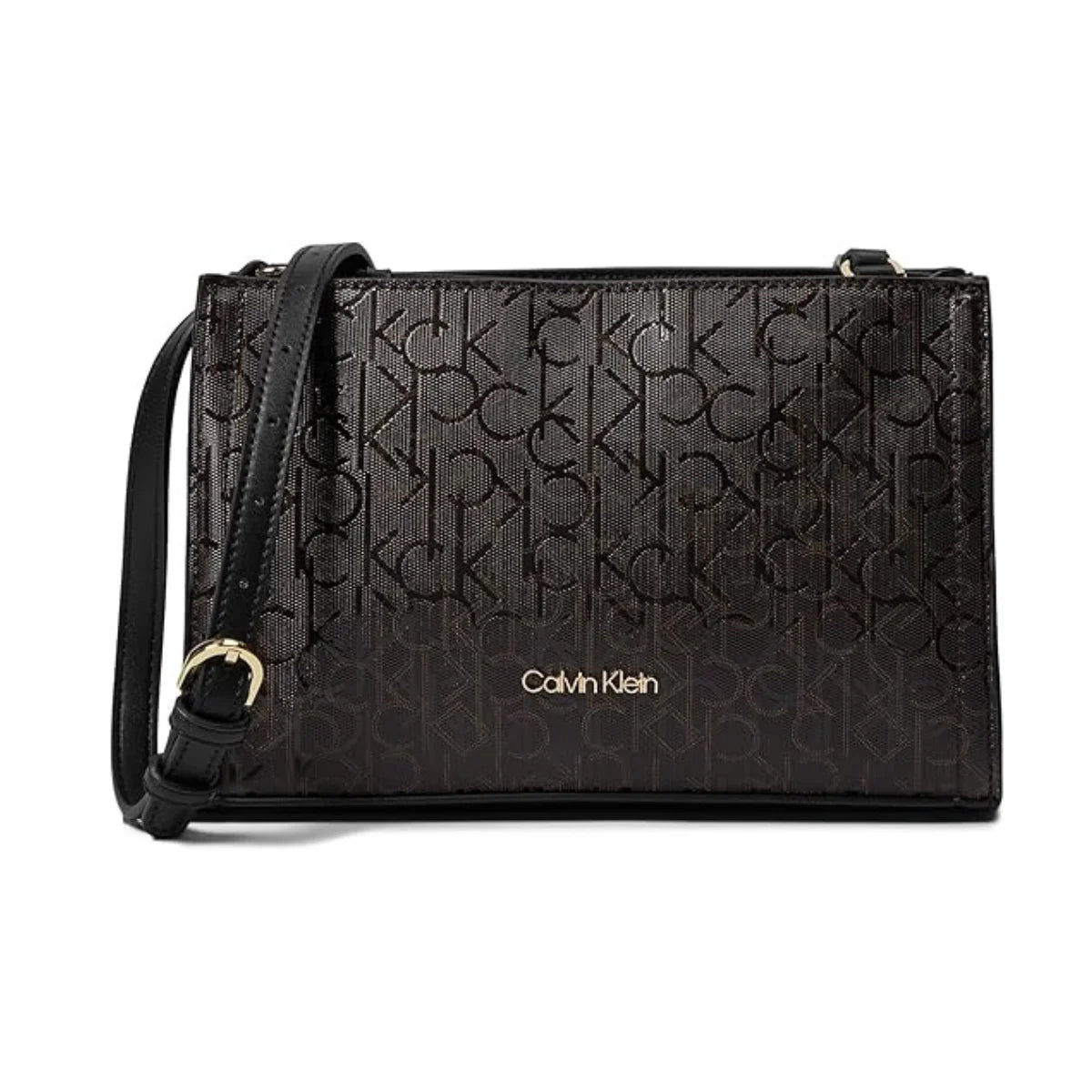Calvin Klein Lucy Triple Compartment Crossbody Women - BRN - Brown