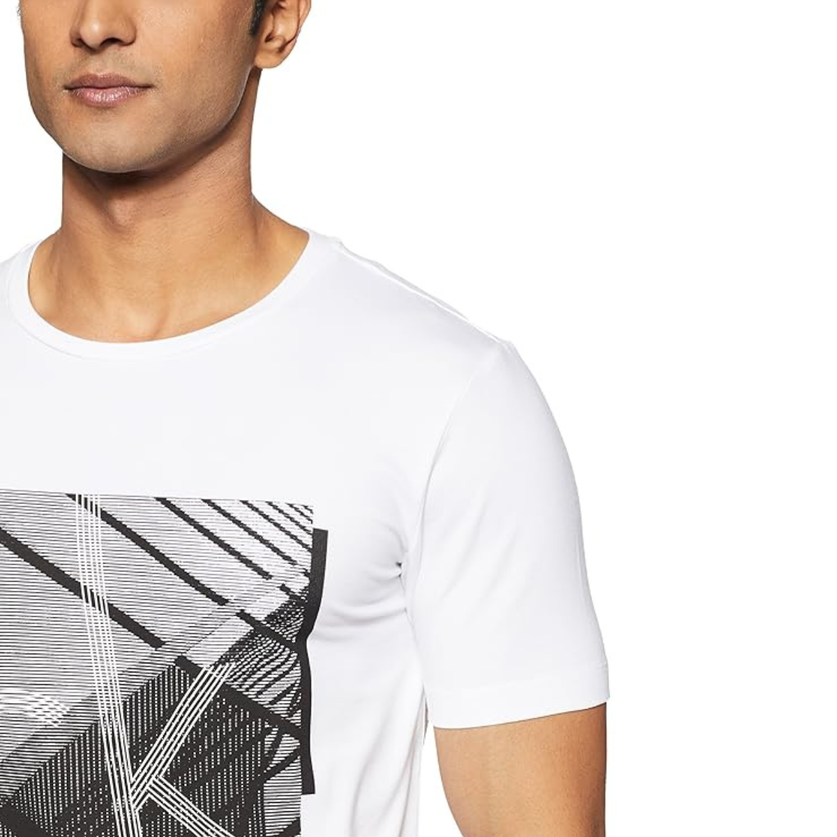 Calvin Klein Men’s Plain Slim Fit T-Shirt - WHT