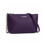 Calvin Klein Metallic Chain Accent Sling Bag Crossbody Women -PRL - Purple