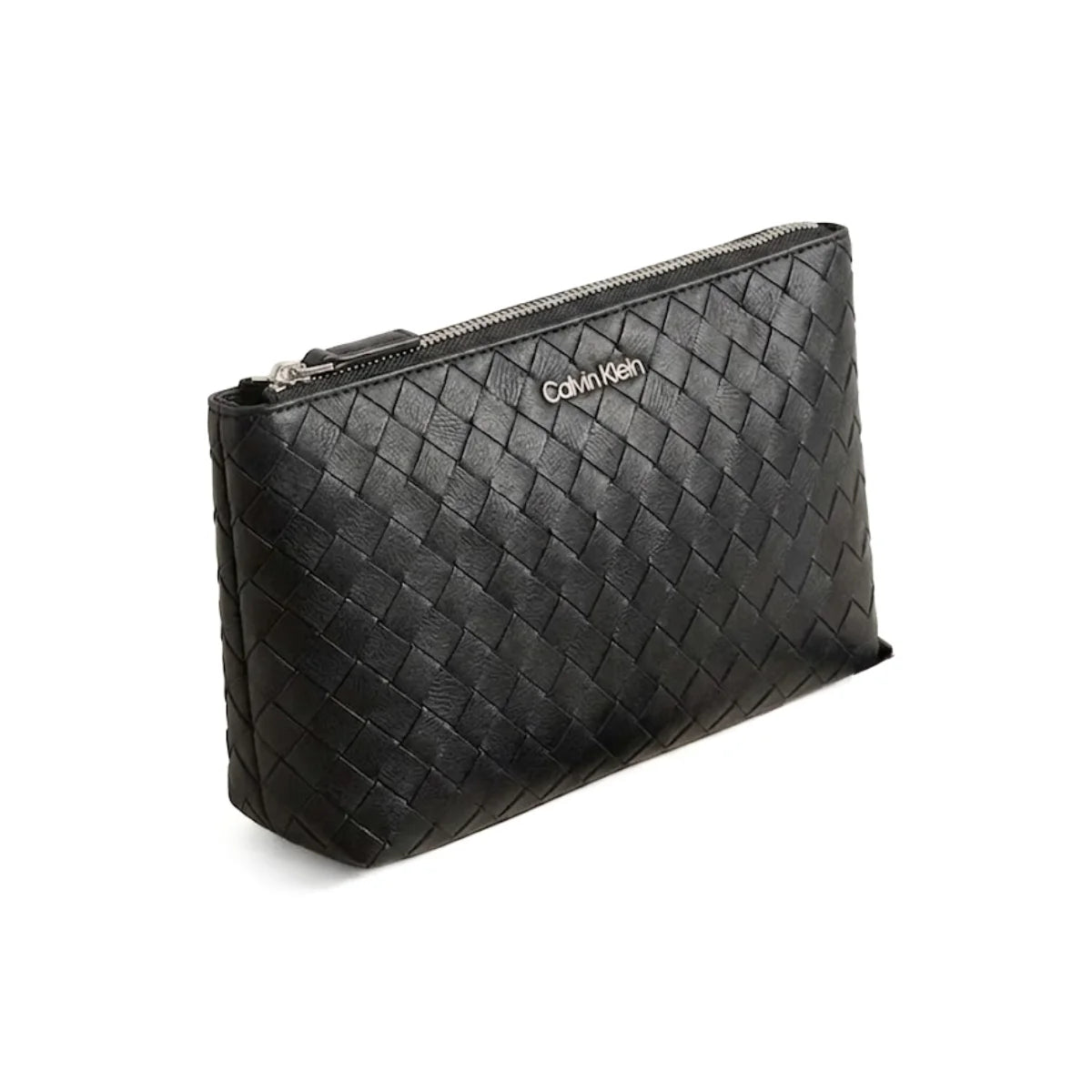 Calvin Klein Metallic Chain2 Accent Sling Bag Crossbody Women - BLK - Black