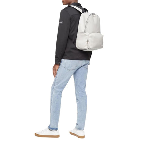 Calvin Klein Micro Pebble Campus Backpack Men - GRY - Gray - Bags