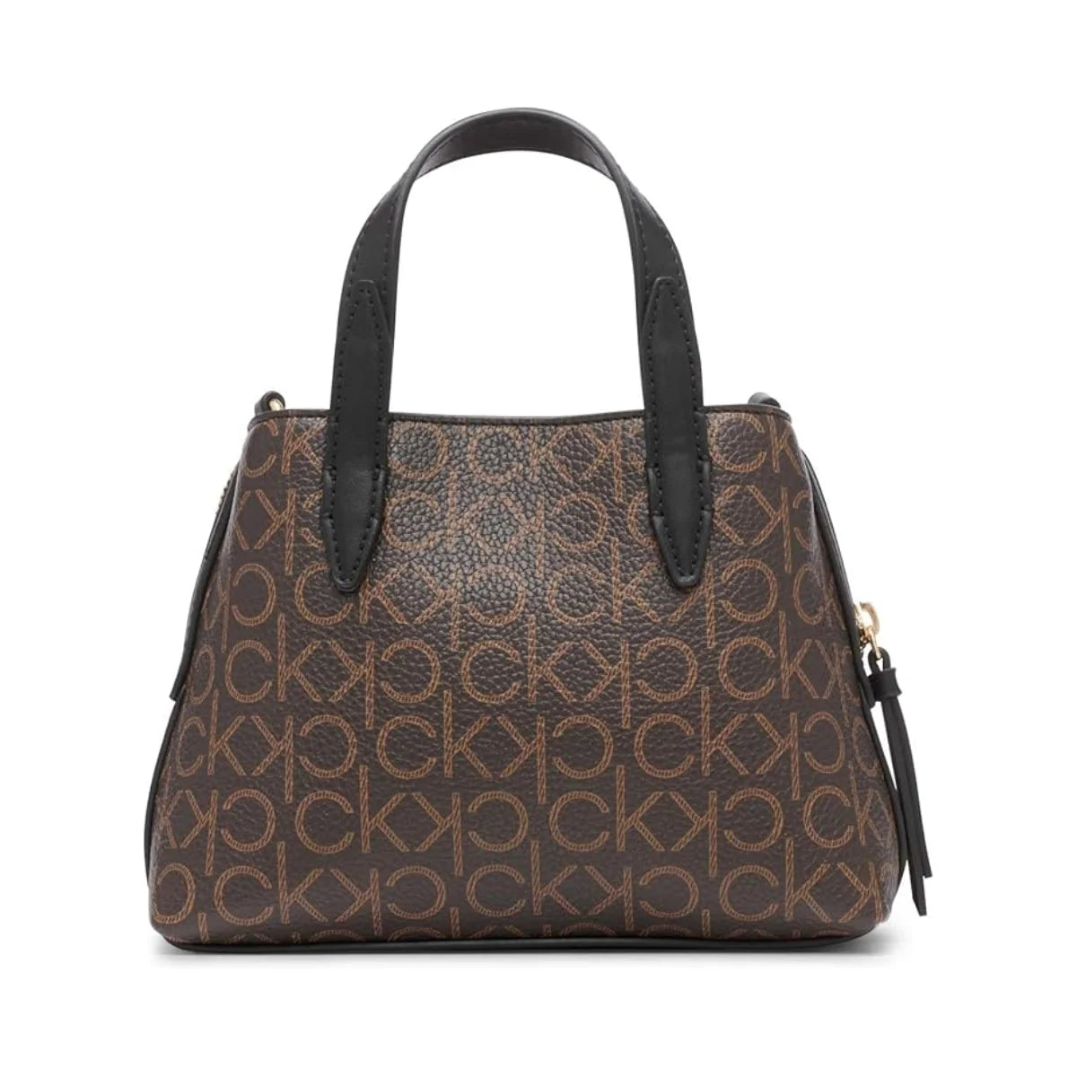 Calvin Klein Millie Triple Compartment Mini Satchel Crossbody Women - BRN - Black