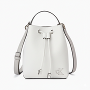 Calvin Klein Minimal Monogram Bucket Bag Women - WHT - White