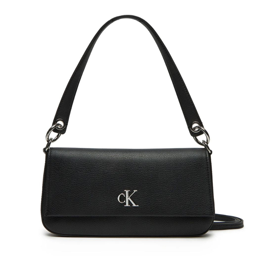 Calvin Klein Minimal Monogram Shoulder Bag Women - BLK - Black
