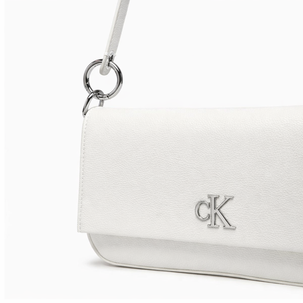 Calvin Klein Minimal Monogram Shoulder Bag Women - WHT - White
