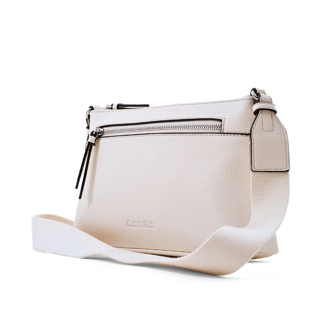 Calvin Klein Minimalist Elegance Shoulder Bag Women - White
