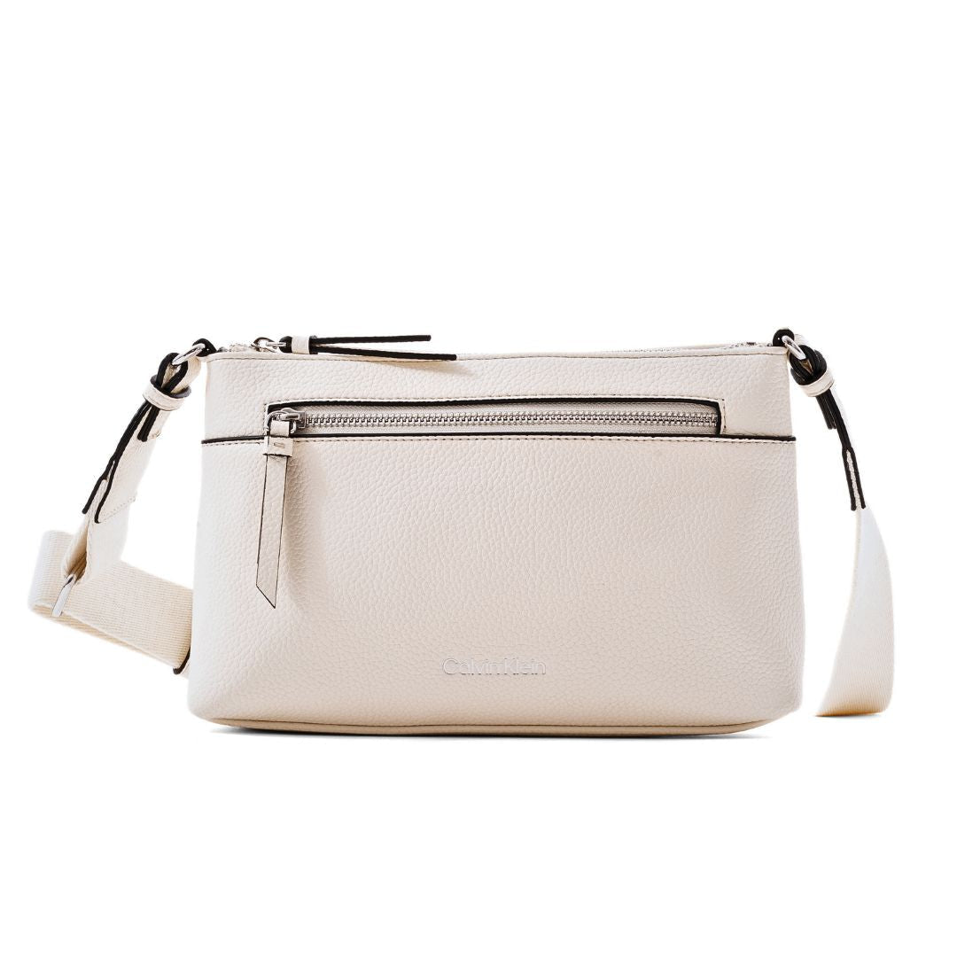 Calvin Klein Minimalist Elegance Shoulder Bag Women - White
