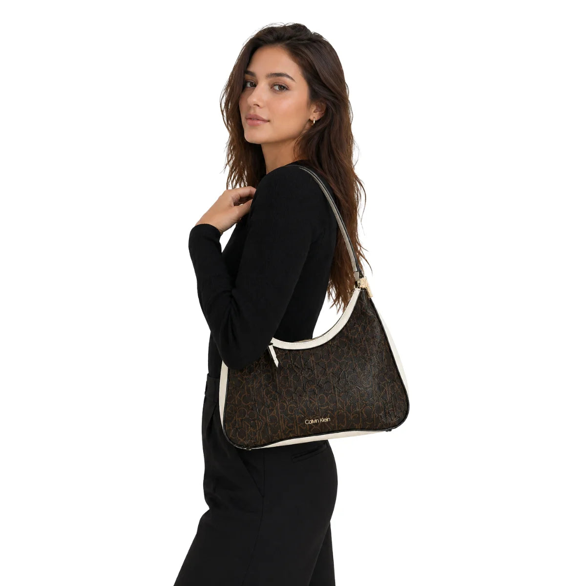 Calvin Klein Mono Crossbody Women - BLKBEG - Brown-Beige