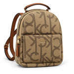 Calvin Klein Monogram Backpack Bag Women - BGE - Beige