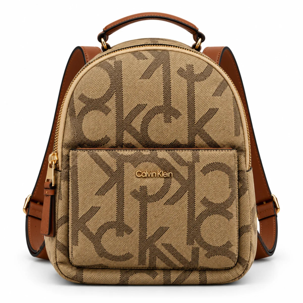 Calvin Klein Monogram Backpack Bag Women - BGE TB93 - Beige