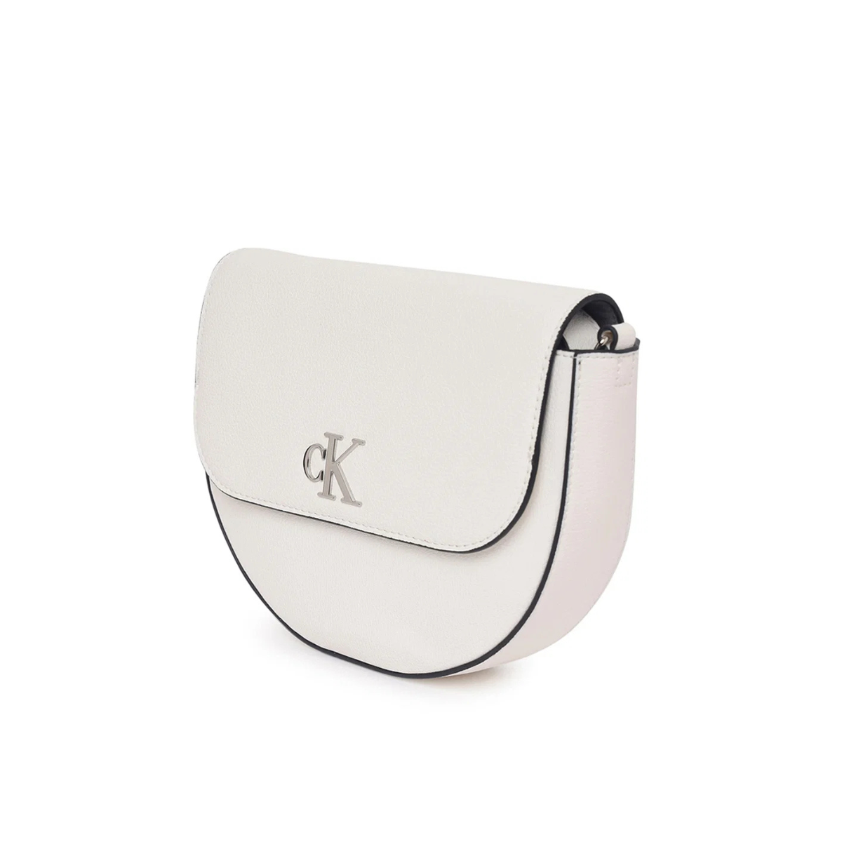 Calvin Klein Monogram Detail Crossbody Bag - WHT - White