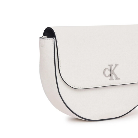 Calvin Klein Monogram Detail Crossbody Bag - WHT - White