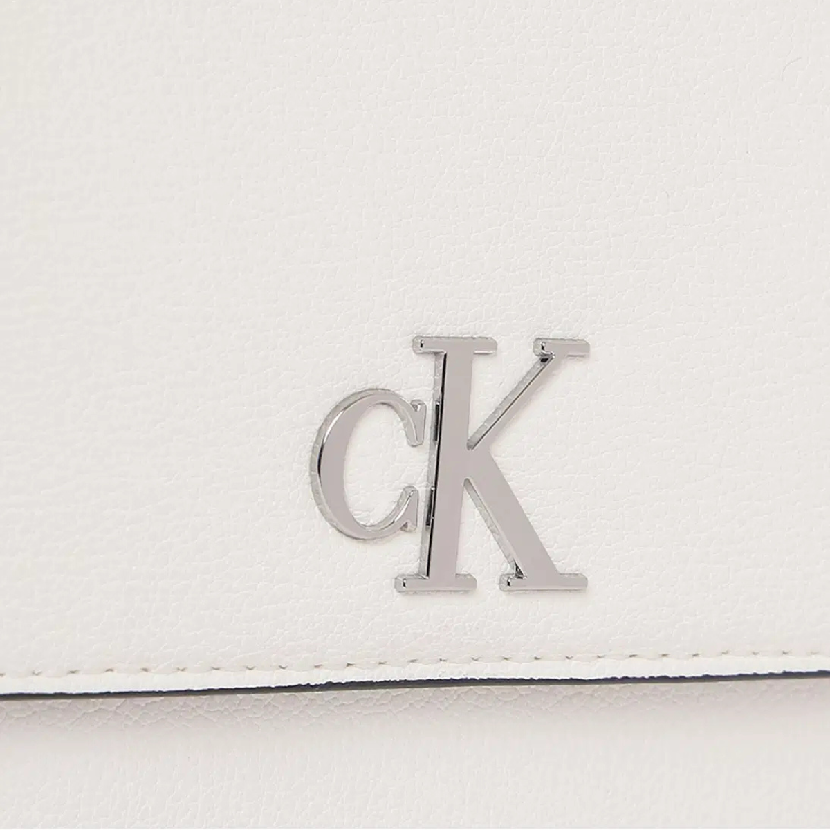 Calvin Klein Monogram Detail Crossbody Bag - WHT - White