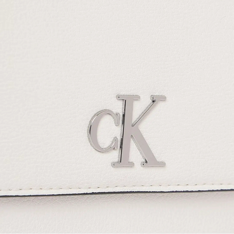 Calvin Klein Monogram Detail Crossbody Bag - WHT - White