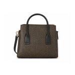 Calvin Klein Monogram Leather Shoulder Bag Women - BRN - Brown
