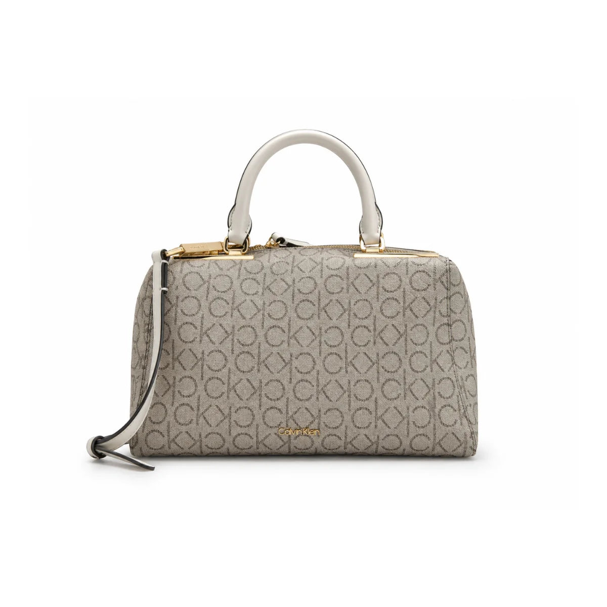 Calvin Klein Monogram Print Crossbody Women - BEG - Beige