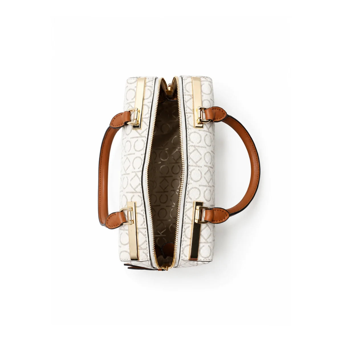 Calvin Klein Monogram Print Crossbody Women - BEGTAN - Beige-Tan