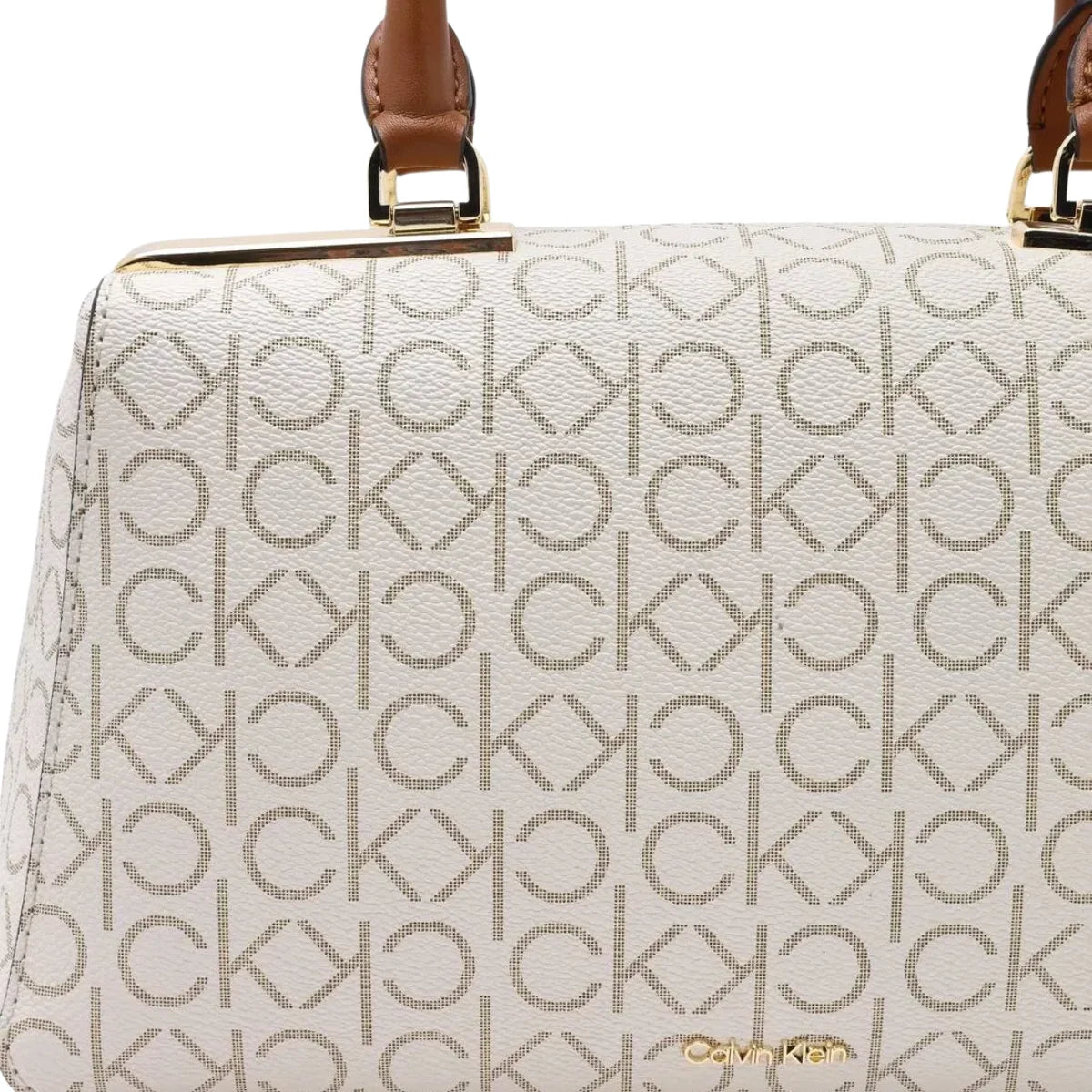 Calvin Klein Monogram Print Crossbody Women - BEGTAN - Beige-Tan