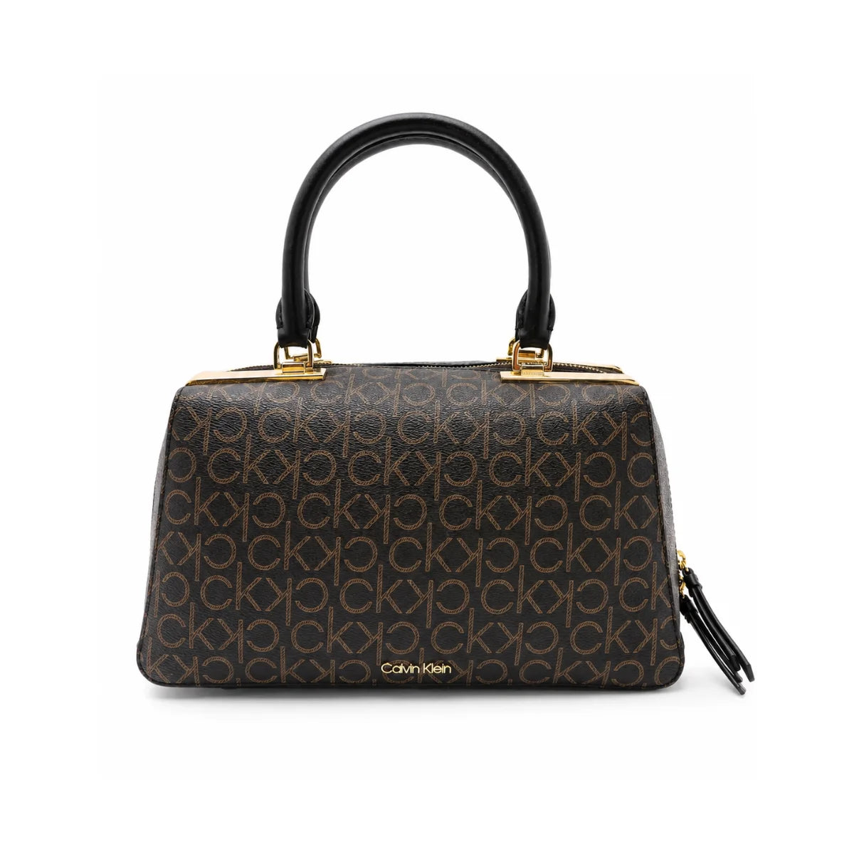 Calvin Klein Monogram Print Crossbody Women - BRN - Brown