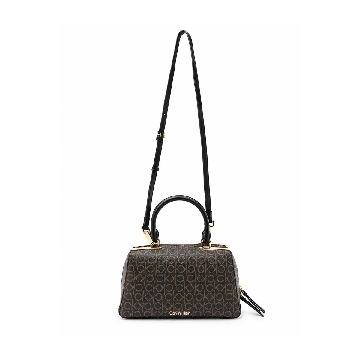 Calvin Klein Monogram Print Crossbody Women - BRN - Brown