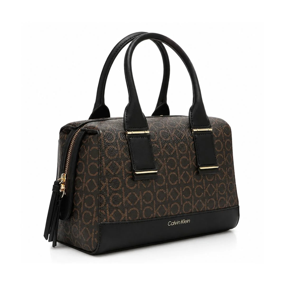 Calvin Klein Monogram Print Crossbody Women - BRNBLK - Brown-Black
