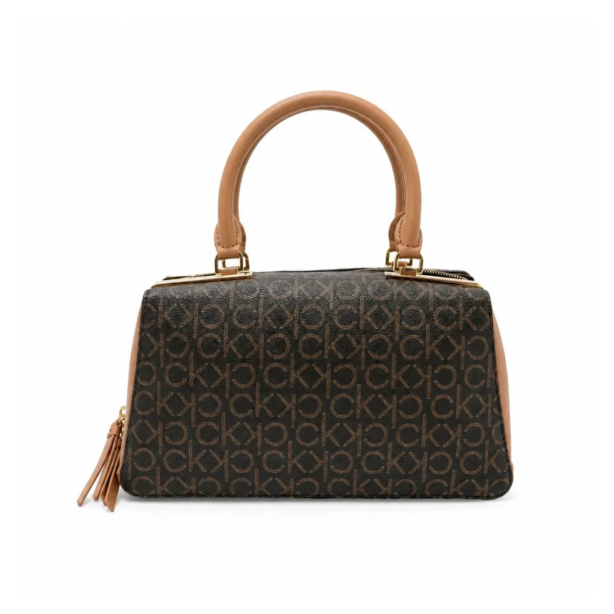 Calvin Klein Monogram Print Crossbody Women - BRNTAN - Brown-Tan