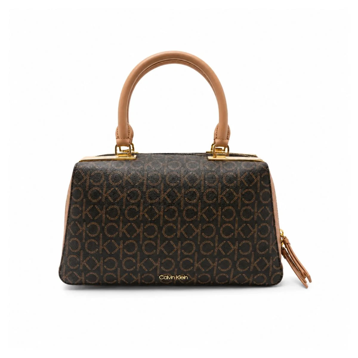 Calvin Klein Monogram Print Crossbody Women - BRNTAN - Brown-Tan