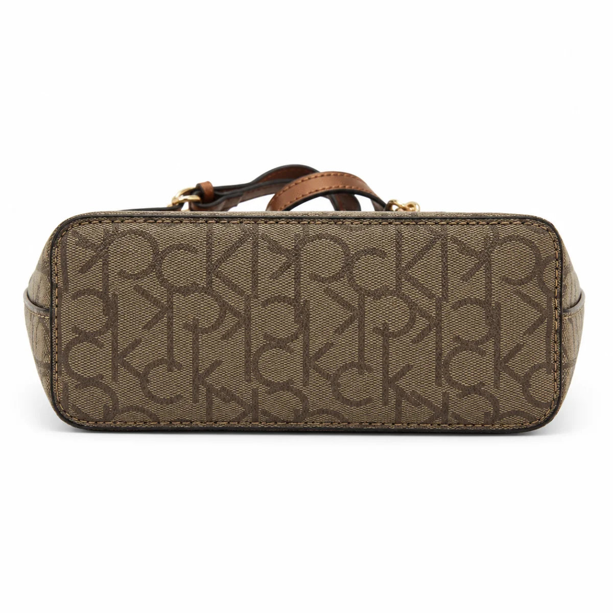 Calvin Klein Monogram Satchel Handbag Bag Women - Other brown
