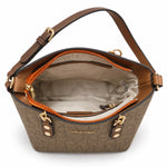Calvin Klein Monogram Satchel Handbag Bag Women - Other brown