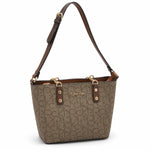 Calvin Klein Monogram Satchel Handbag Bag Women - Other brown