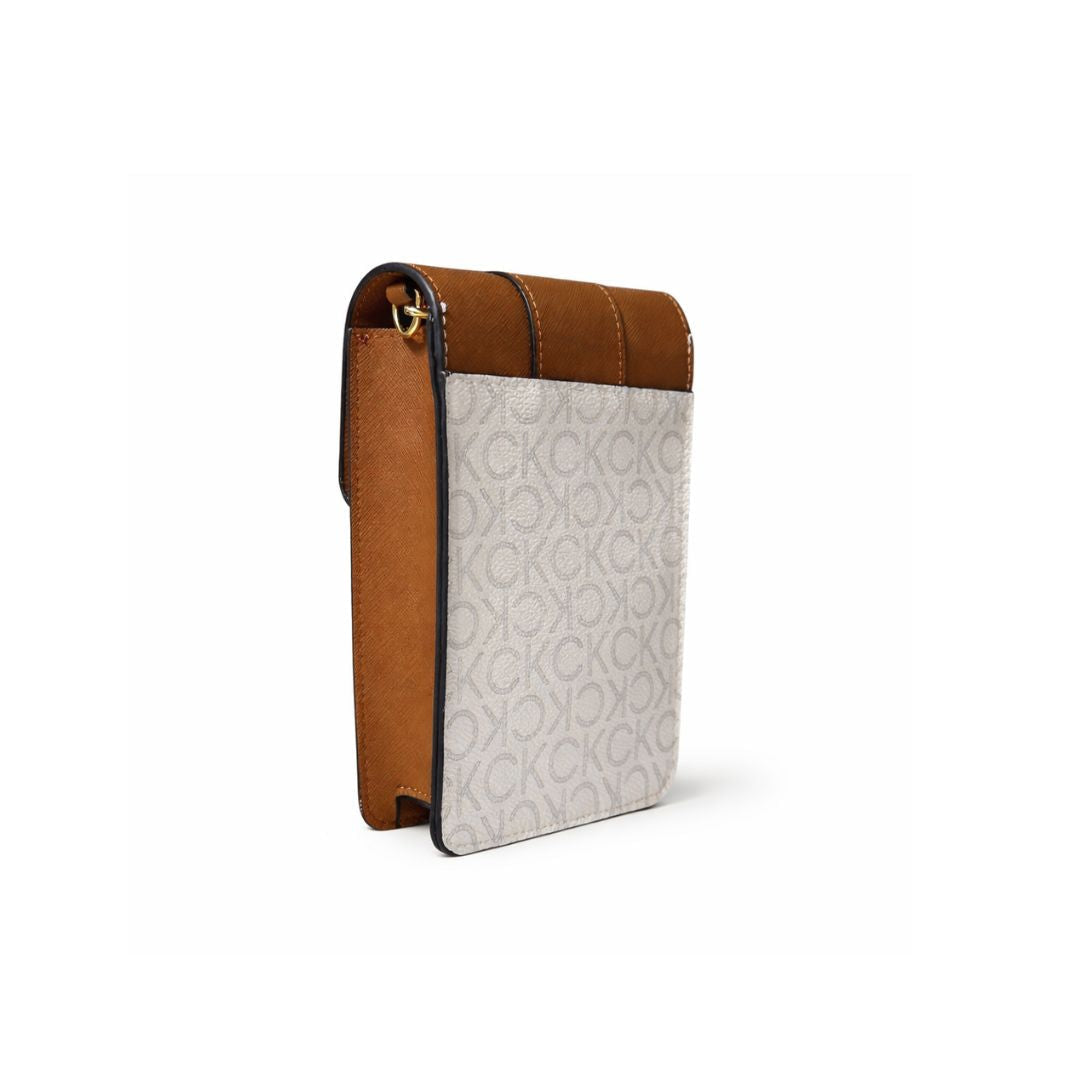 Calvin Klein Must Phone Pouch Crossbody Mono Bag - OFFWHT - Off White