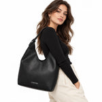 Calvin Klein Pebble Grain Slouchy Bag Women - BLK - Black