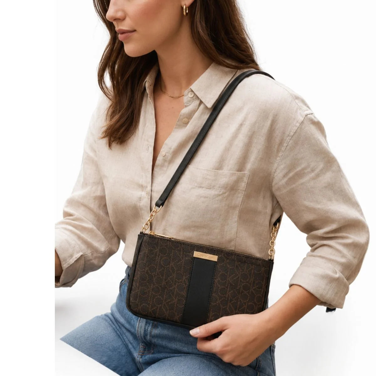 Calvin Klein Plain Cross Bag Women - BRN - Brown