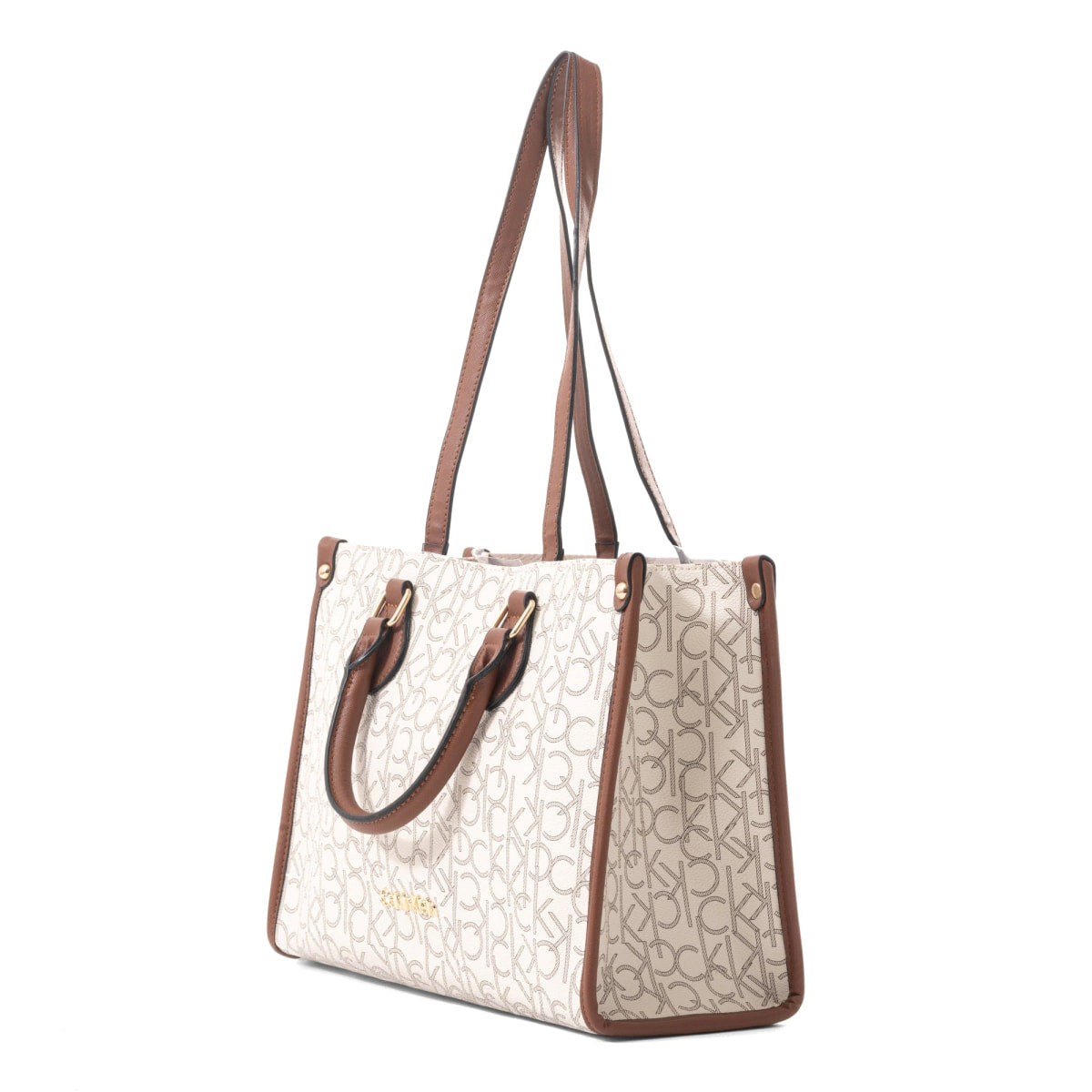 Calvin Klein Purse Women Bag - OFFWHT/BRN - Off White/Brown