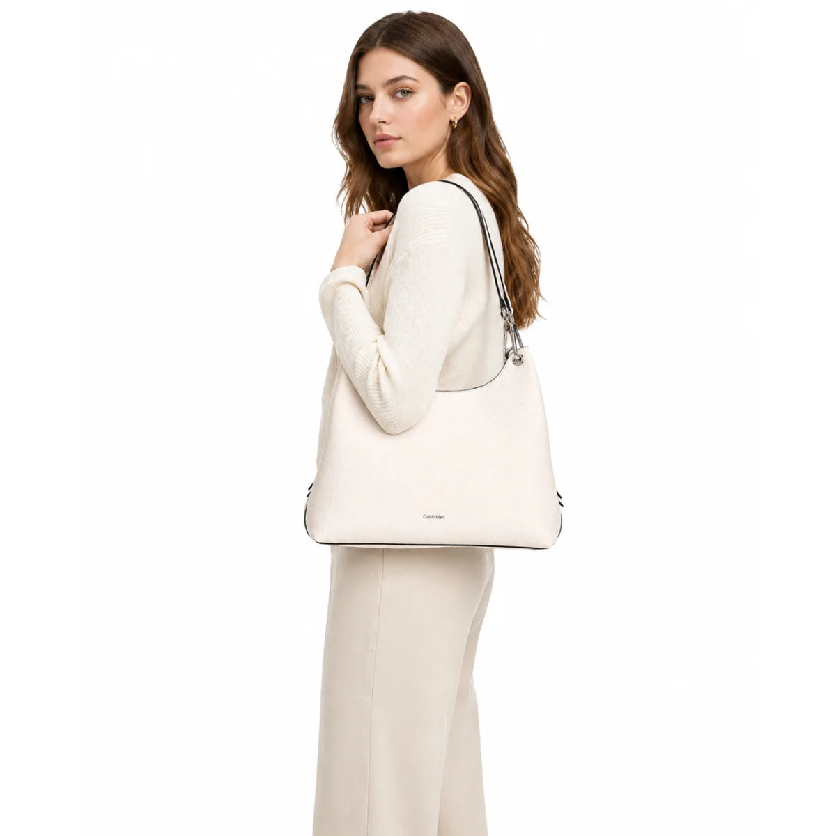 Calvin Klein Pvc Shoulder Bag Women - OFFWHT - Off White