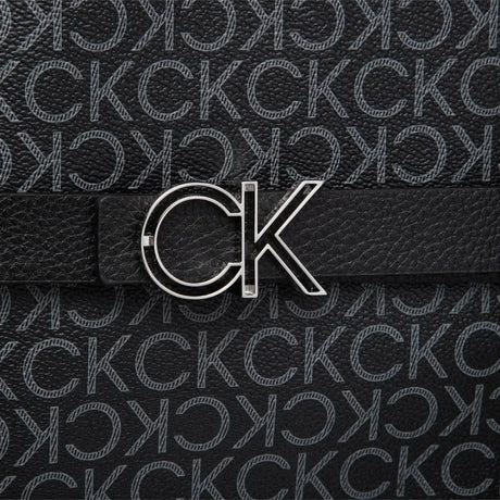 Calvin Klein Re-Lock Tote W-Belt Mono Handbag K60K608874-BLK - Black