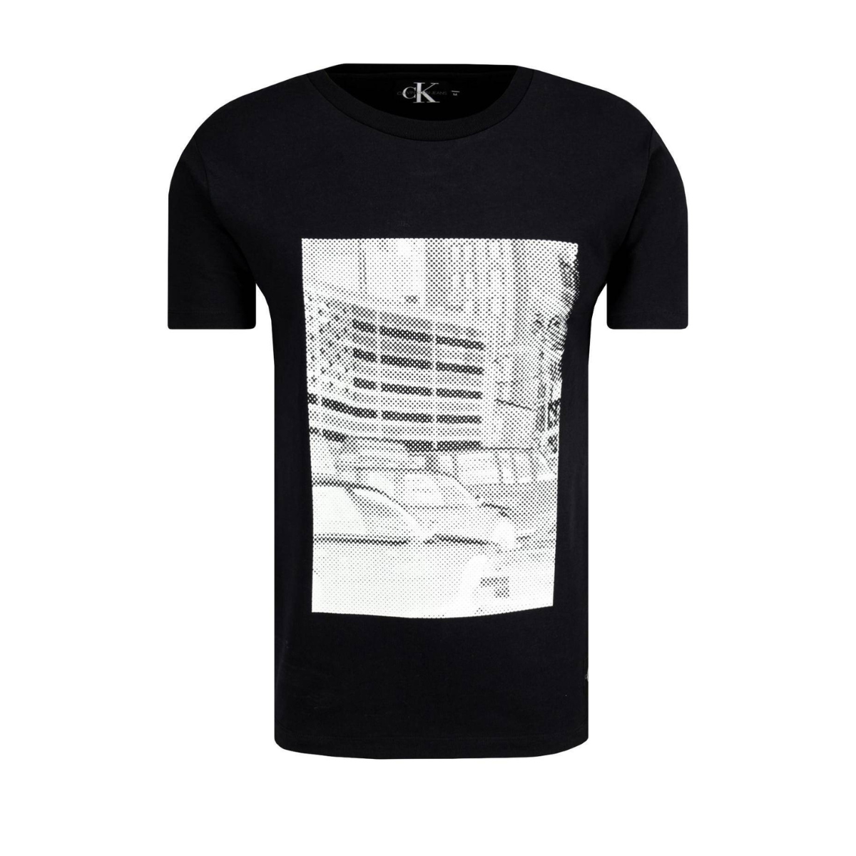 Calvin Klein Short Sleeve Hd Squared Ck Logo Crew T-Shirt