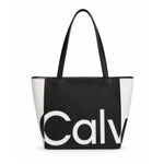 Calvin Klein SLIM Tote bag Women - BLKWHT - Black-White