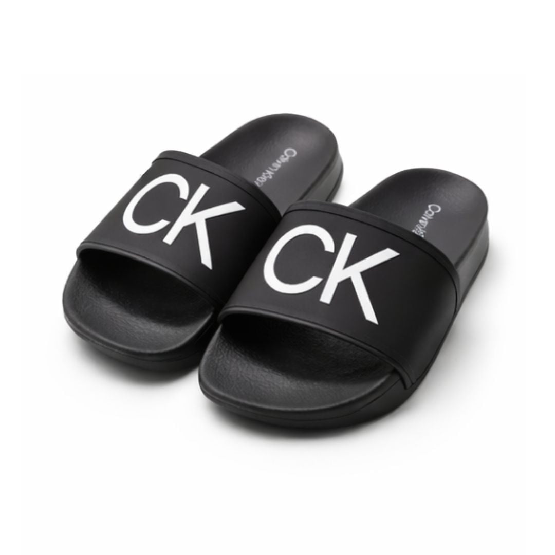 Calvin Klein Slip-ons Flat Pool Slide Women - BLK