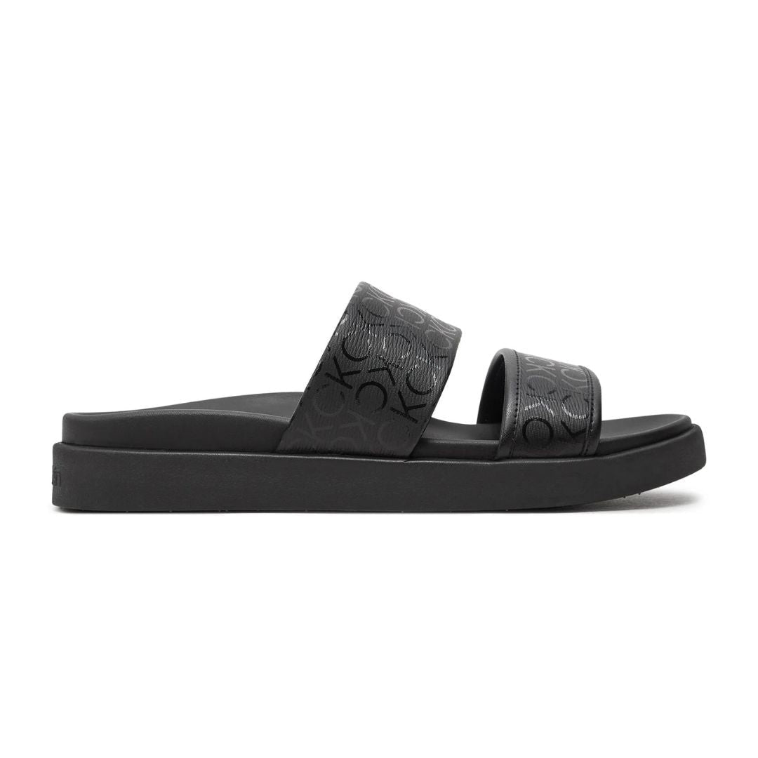 Calvin Klein Slip-ons Flat Slide Epi Mono HW0HW01957 - BLK - Black / 36