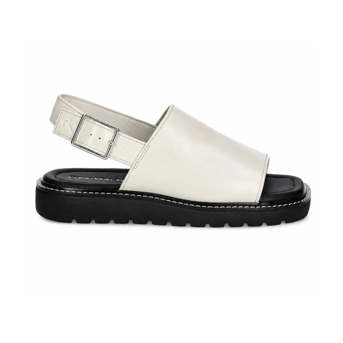 Calvin Klein SQ MOLDED SLING MG LTH SANDAL Women - BEG